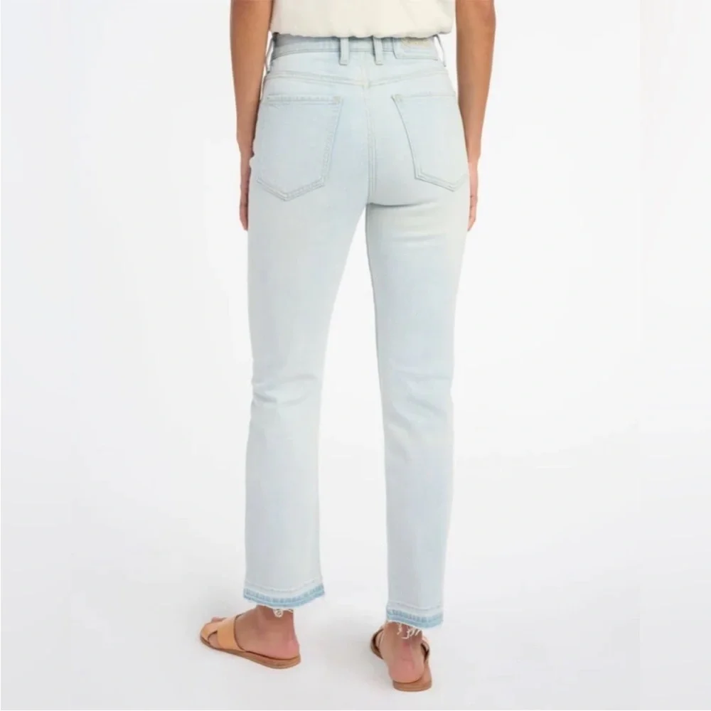 Splendid 29 Jeans Easy Slim Release Hem Crop Jean light wash NWT - Picture 4 of 11